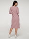 Сукня трикотажна рожева з воланами з сітки | 6764853 | фото 5