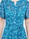 Сукня блакитна в квіточки шовкова “Дженіфер” | 6764952 | фото 5