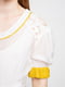 Біло-жовта дизайнерська сукня А-силуету “Іннеса” | 6764997 | фото 7