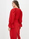 Сукня прямого силуету з об'ємними рукавами червона | 6765057 | фото 5