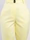 Укорочені штани-банани жовтого кольору | 6765071 | фото 5