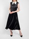 Сукня чорна з білим коміром-стійкою “Скарлет” | 6765107 | фото 5