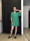 Сукня літня коротка зелена в квітковий принт | 6765328 | фото 6