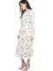 Біла сукня А-силуету з квітковим принтом | 6765536 | фото 3