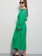 Сукня з відкритими плечима максі зелена | 6765576 | фото 6