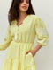 Лляна сукня жовтого кольору з вишивкою та кутасами | 6765634 | фото 5
