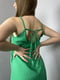 Сукня на бретелях зелена | 6765886 | фото 5
