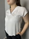 Блуза біла з легкої віскозної тканини  | 6765931 | фото 4