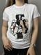 Стильна футболка літня з вишитим малюнком біла MKNK170722-2 | 6765934 | фото 5