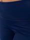 Темно-сині легінси з еластичним поясом | 6128686 | фото 5