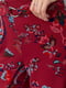 Бордові штани-палаццо з принтом | 6782122 | фото 5