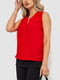 Червона блузка на запах без рукавів | 6810238 | фото 3