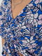 Синяя блузка в цветочный принт | 6810242 | фото 5