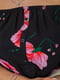 Чорна блуза вільного крою в квітковий принт | 6810247 | фото 5