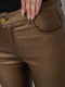 Темно-золотистые обтягивающие брюки | 6810271 | фото 5