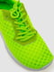 Текстильные кроссовки цвета зеленый неон | 6810295 | фото 3