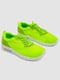 Текстильні кросівки кольору зелений неон | 6810295