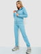 Голубой костюм: толстовка, джоггеры | 6810350 | фото 3
