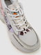 Білі кросівки з яскравими деталями | 6810379 | фото 3