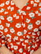 Сукня теракотового кольору в принт | 6810457 | фото 5
