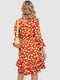Сукня теракотового кольору в принт | 6810457 | фото 4