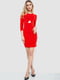 Красное платье-футляр с вырезом над талией | 6810463 | фото 2