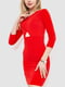 Красное платье-футляр с вырезом над талией | 6810463 | фото 3