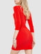 Червона сукня-футляр з вирізом над талією | 6810463 | фото 4