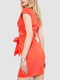 Платье кораллового цвета с бантом на талии | 6810468 | фото 4