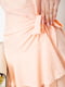 Сукня персикового кольору з асиметричним подолом | 6810469 | фото 5