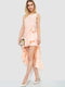 Сукня персикового кольору з асиметричним подолом | 6810469 | фото 3