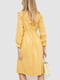 Жовта сукня з довгим рукавом і акцентом на талії | 6810472 | фото 4
