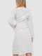 Белое платье в горошек с длинным рукавом | 6810476 | фото 4