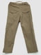 Штани цвета хаки с накладными карманами | 6810530 | фото 2