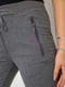 Светло-серые брюки с карманами на молнии | 6810564 | фото 5