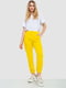 Желтые брюки с манжетами на резинке | 6810572 | фото 2