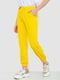 Желтые брюки с манжетами на резинке | 6810572 | фото 3