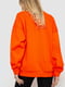 Базовый оранжевый свитшот с принтом | 6812430 | фото 4