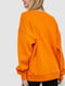 Базовый свитшот терракотового цвета с принтом | 6812438 | фото 4