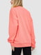 Розовый трикотажный свитшот с принтом | 6812443 | фото 4