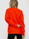 Трикотажный оранжевый свитшот с ярким принтом | 6812473 | фото 4