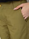 Прямі штани оливкового кольору на блискавці | 6812500 | фото 5