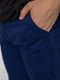 Синие повседневные брюки с карманами | 6812501 | фото 5