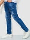 Сині джинси з потертостями | 6812529 | фото 3