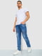 Сині джинси з потертостями та кишенями | 6812535 | фото 2