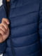 Синяя куртка из стеганного материала на молнии | 6812549 | фото 5