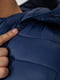 Синя куртка зі стьобаного матеріалу на блискавці | 6812549 | фото 7