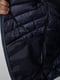 Темно-синя куртка зі стьобаного матеріалу на блискавці | 6812552 | фото 6