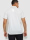 Белая хлопковая футболка-поло на молнии | 6812560 | фото 4