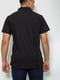 Черная хлопковая футболка-поло на молнии | 6812563 | фото 4